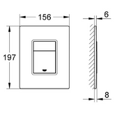 GROHE "Skate Cosmopolitan" Betätigungsplatte (velvet black)